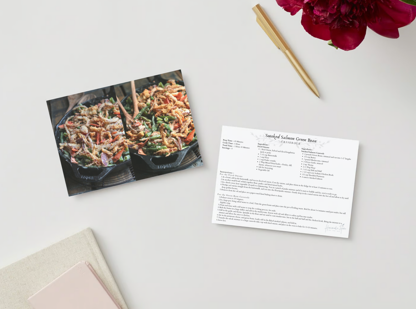 Holiday Side Dish Recipe Card Essentials