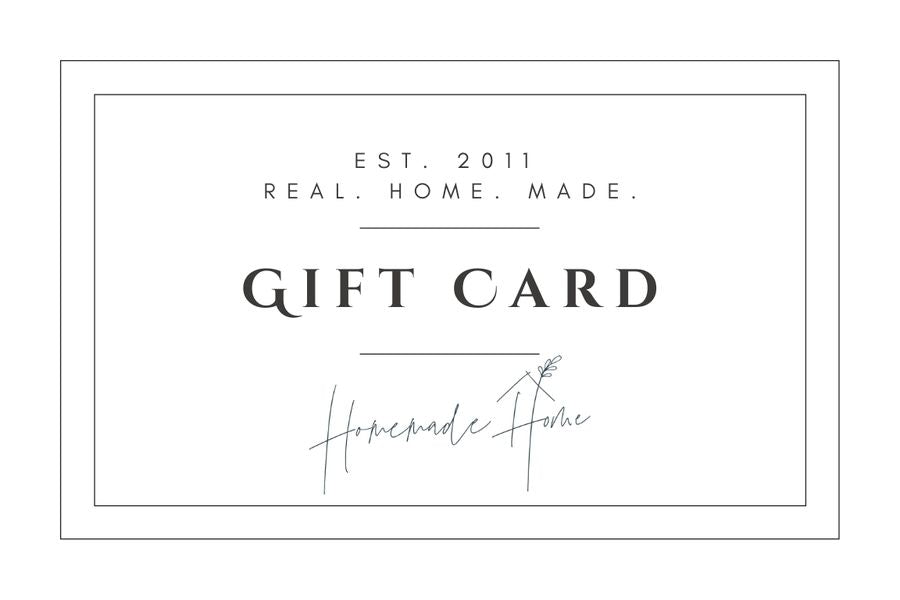 Homemade Home Gift Card